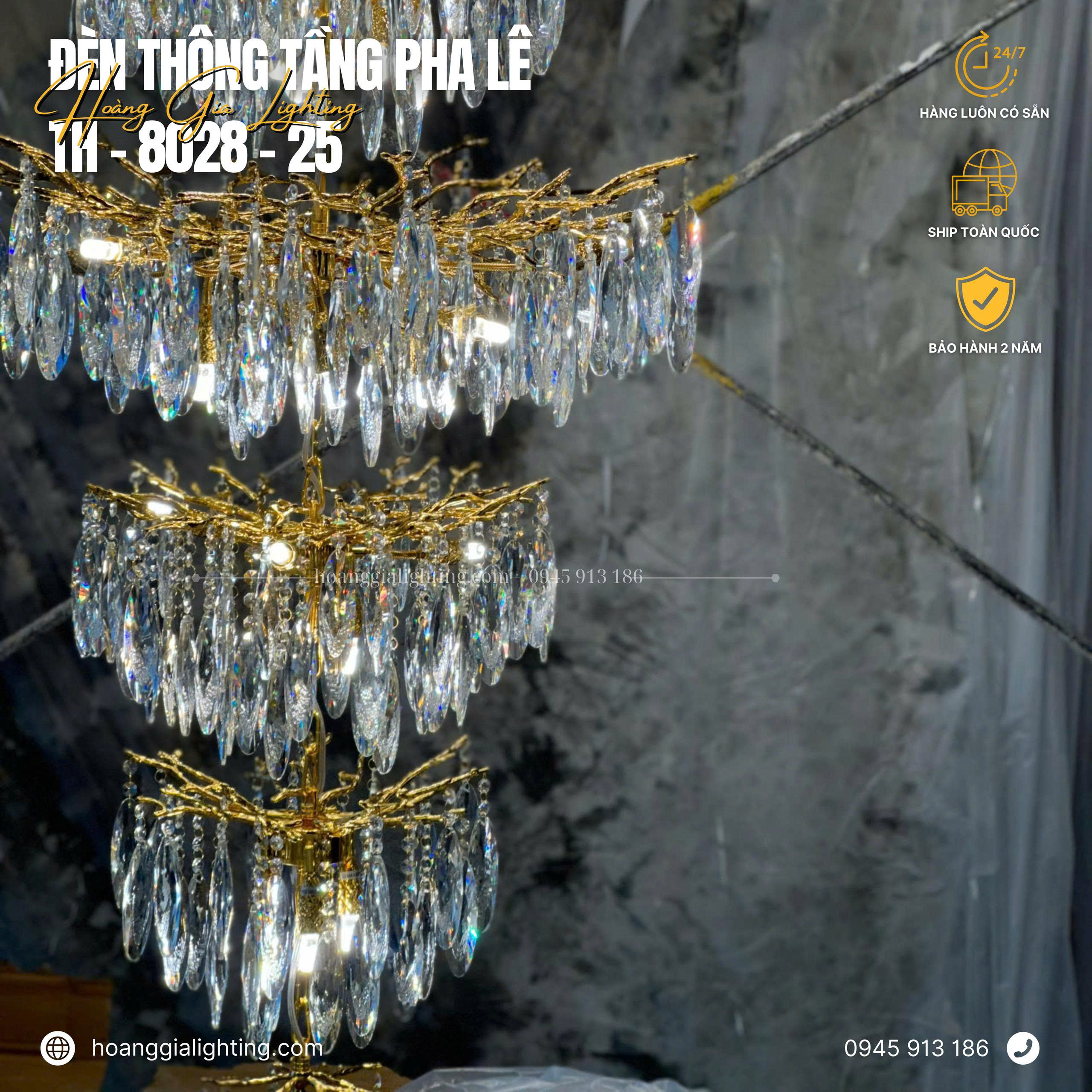 Đèn thả thông tầng TH-8028-25 Đèn thả thông tầng TH-8028-25