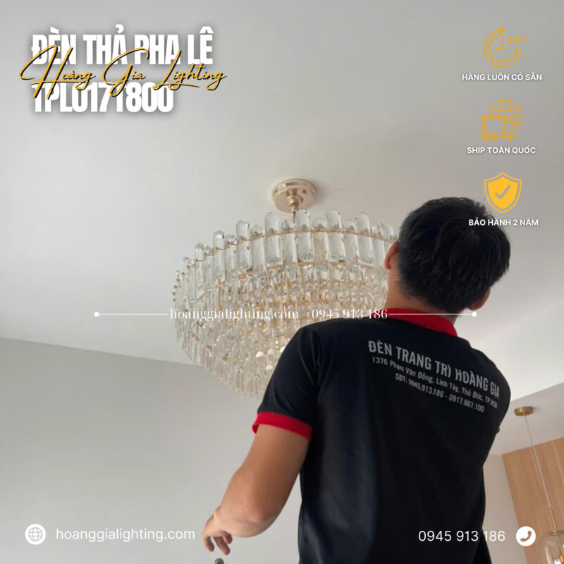 đèn trang trí nội thất của mọi nhà Đèn thả pha lê TPL017