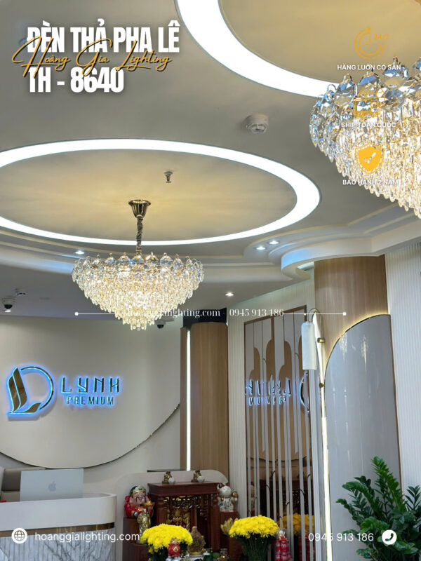 đèn trang trí nội thất của mọi nhà Đèn thả pha lê TH-8640