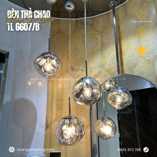 Đèn thả chao TL 6607/B KHÓI