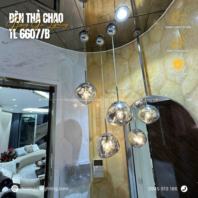 Đèn thả chao TL 6607/B KHÓI