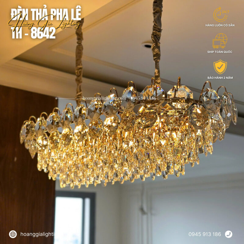 Đèn thả pha lê TH-8642