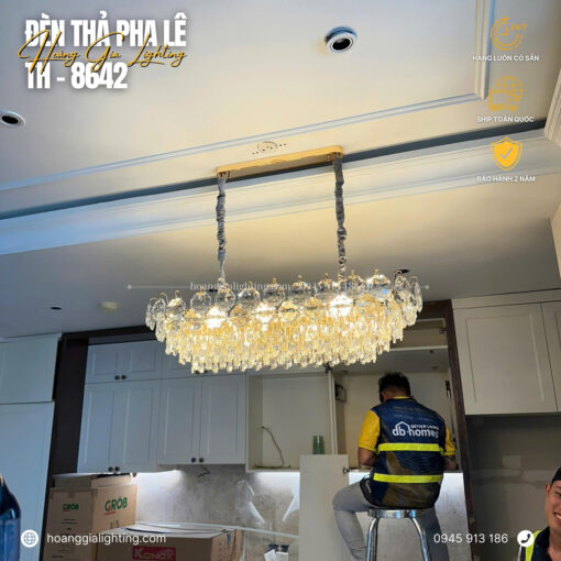 Đèn thả pha lê TH-8642