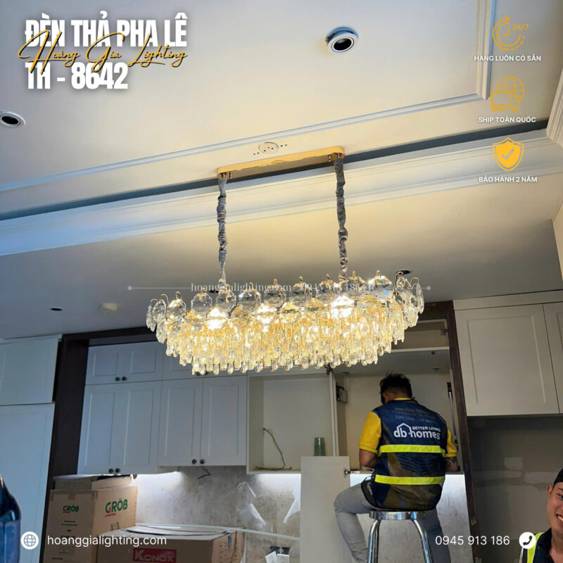 Đèn thả pha lê TH-8642