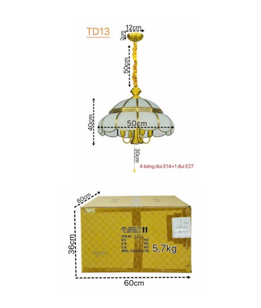 Đèn thả vòm TD13