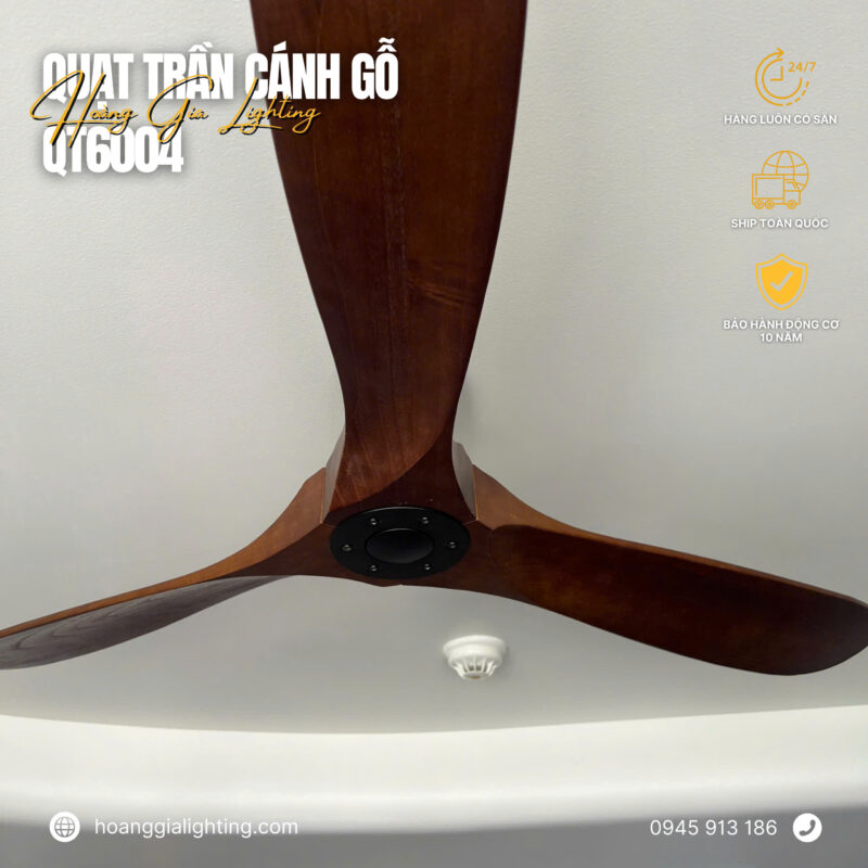 Quạt trần cánh gỗ QT6004