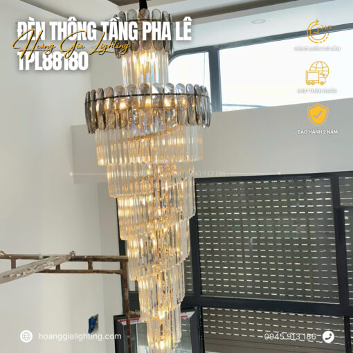 Đèn thông tầng pha lê TPL88180