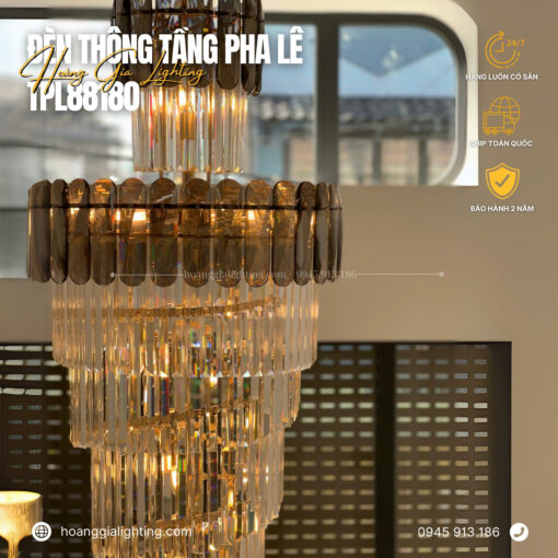 Đèn thông tầng pha lê TPL88180