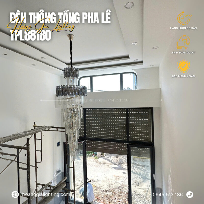 Đèn thông tầng pha lê TPL88180