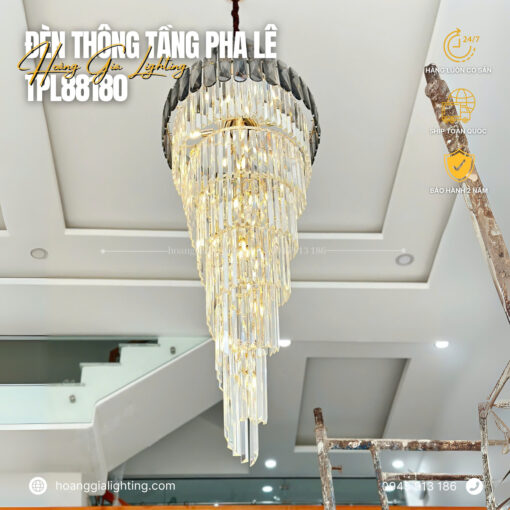 Đèn thông tầng pha lê TPL88180