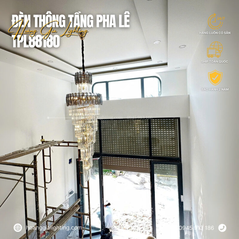 Đèn thông tầng pha lê TPL88180