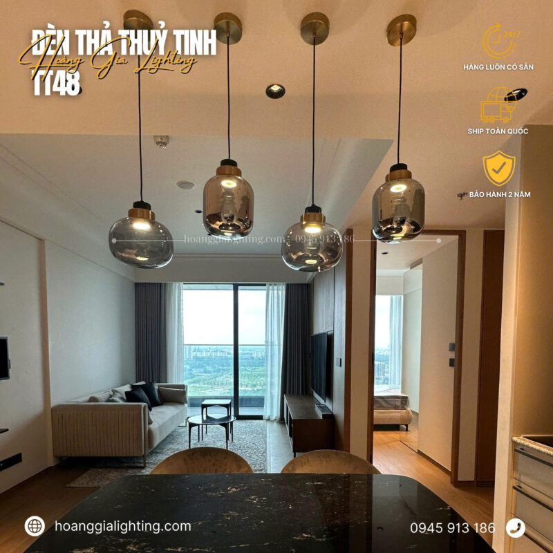 Đèn thả thủy tinh TT48