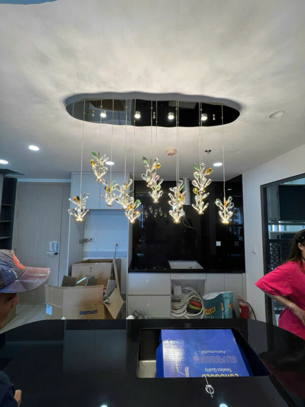 đèn trang trí nội thất của mọi nhà Đèn thả pha lê TPL039N12