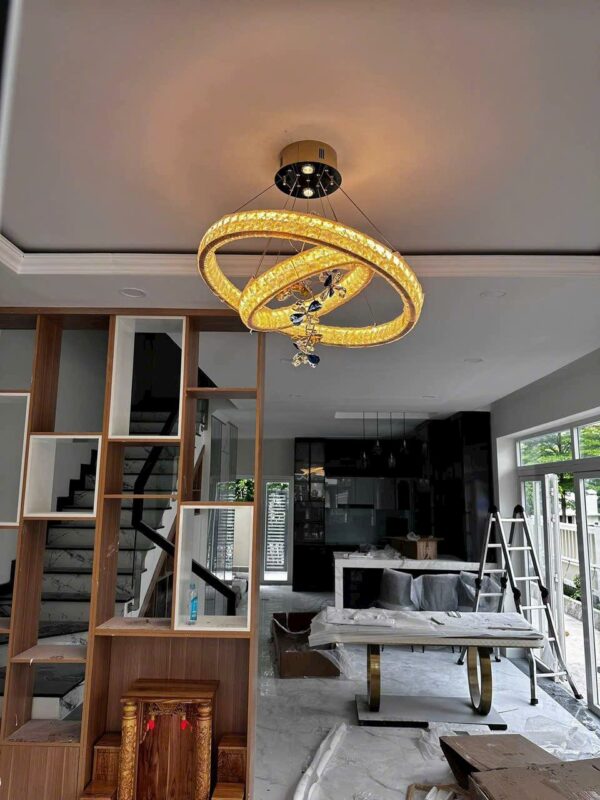 đèn trang trí nội thất của mọi nhà Đèn thả pha lê Code: 8818/800+500