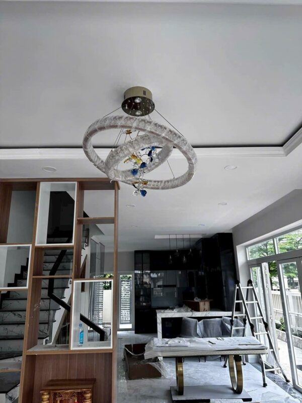 đèn trang trí nội thất của mọi nhà Đèn thả pha lê Code: 8818/800+500