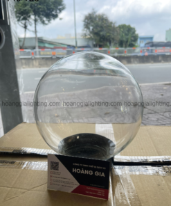 Đèn trụ cổng cầu thủy tinh trong đế bằng Ø180