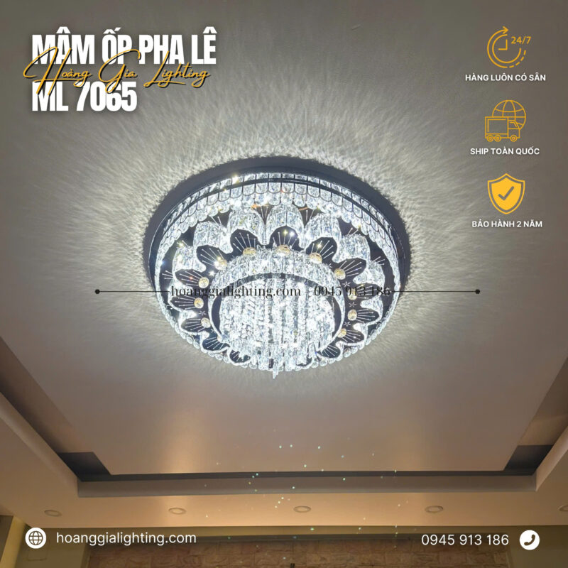 Đèn mâm pha lê ML 7065