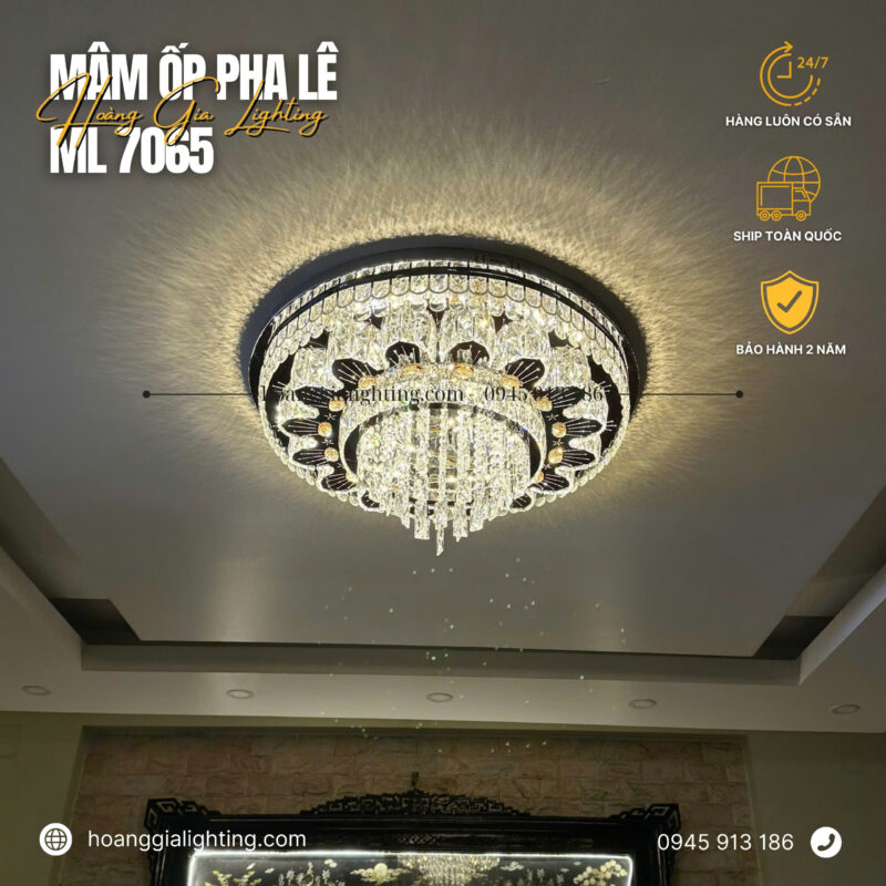 Đèn mâm pha lê ML 7065