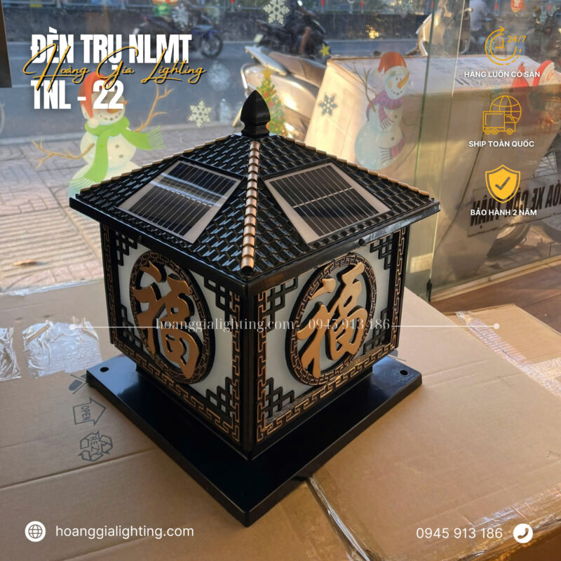 đèn trang trí nội thất của mọi nhà Đèn trụ cổng NLMT TNL-22
