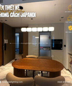 Đèn thả bàn ăn phong cách JAPANDI