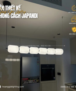 Đèn thả bàn ăn phong cách JAPANDI