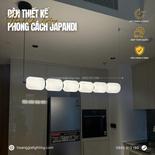 Đèn thả bàn ăn phong cách JAPANDI