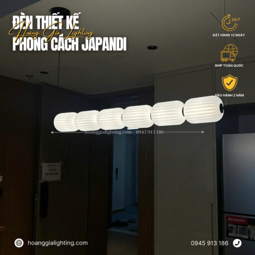 Đèn thả bàn ăn phong cách JAPANDI