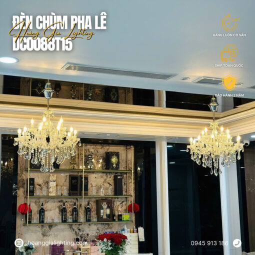 Đèn chùm pha lê nến DC0088T15
