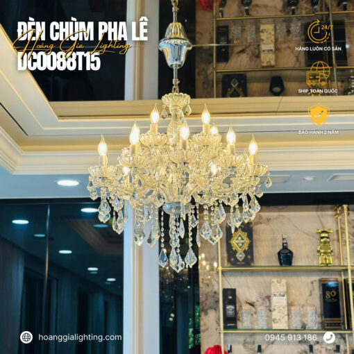Đèn chùm pha lê nến DC0088T15