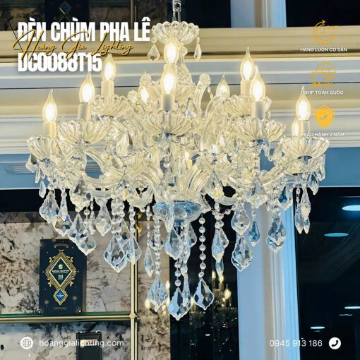 Đèn chùm pha lê nến DC0088T15