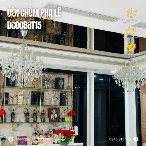 Đèn chùm pha lê nến DC0088T15