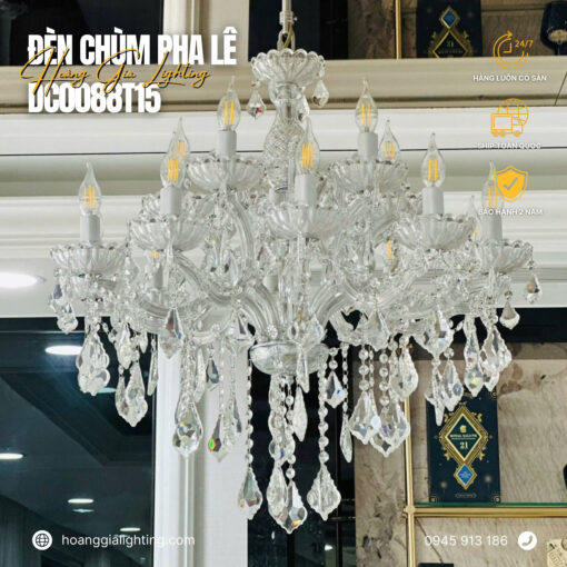 Đèn chùm pha lê nến DC0088T15
