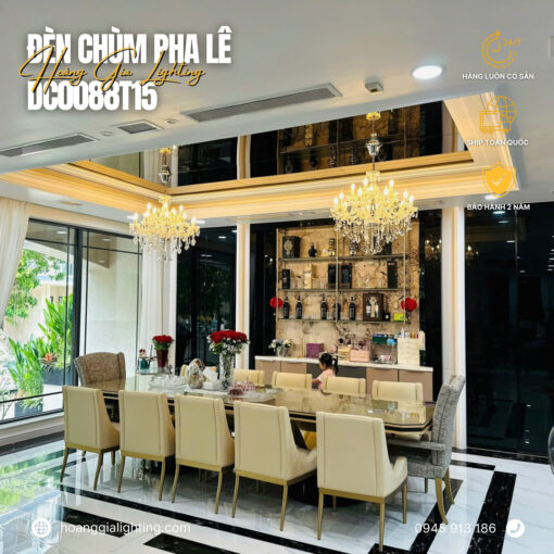 Đèn chùm pha lê nến DC0088T15
