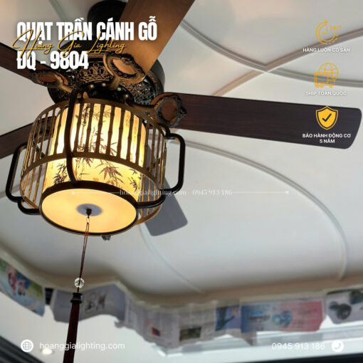Quạt trần cánh gỗ ĐQ-9804