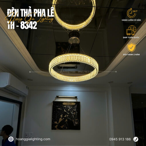 Đèn thả pha lê TH-8342