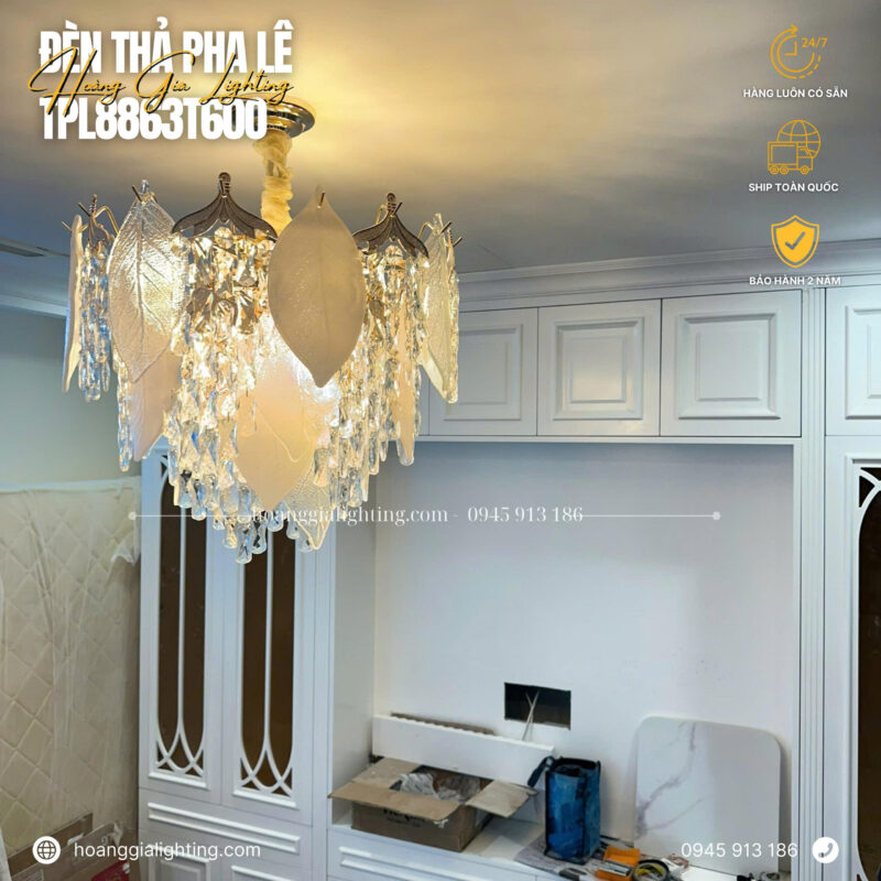 Đèn thả pha lê TPL8863T800