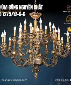 Đèn chùm đồng CĐ 1275/12+6+6