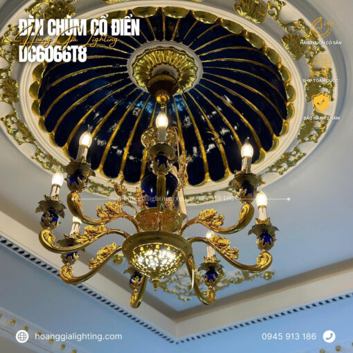 Đèn chùm đồng DC6066T8