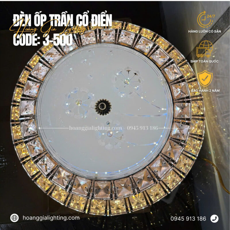 Đèn ốp trần cổ điển CODE: 3-500