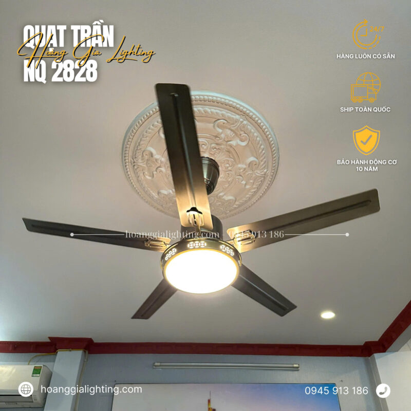 Quạt trần 5 cánh kim loại NQ-2828