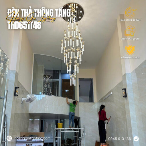 Đèn thả thông tầng THD651T48