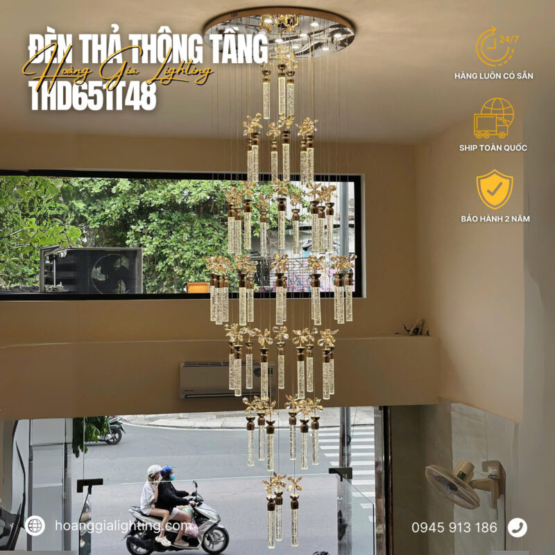 Đèn thả thông tầng THD651T48