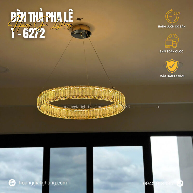 đèn trang trí nội thất của mọi nhà Đèn thả pha lê T-6272