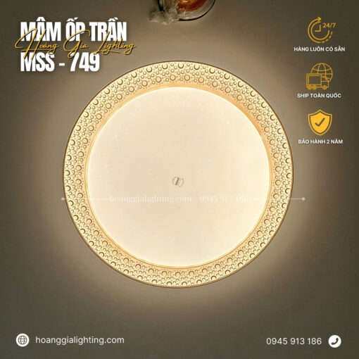 Đèn ốp trần mica MSS-749