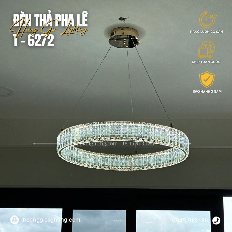 Đèn thả pha lê T-6272