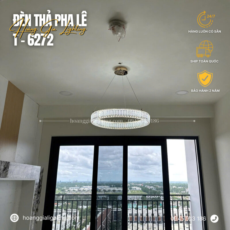 đèn trang trí nội thất của mọi nhà Đèn thả pha lê T-6272