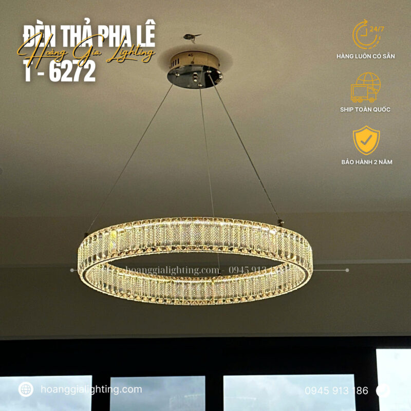 đèn trang trí nội thất của mọi nhà Đèn thả pha lê T-6272