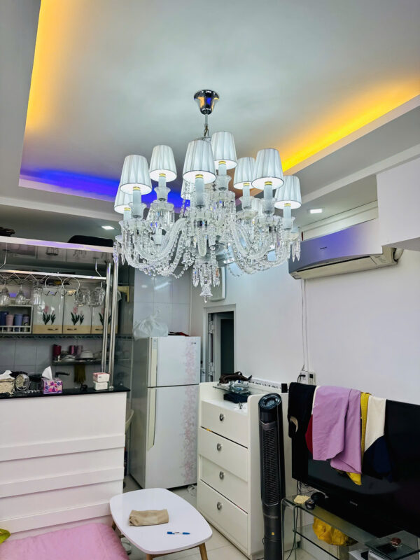 Đèn chùm pha lê nến DC9801T12