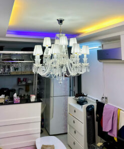 Đèn chùm pha lê nến DC9801T12