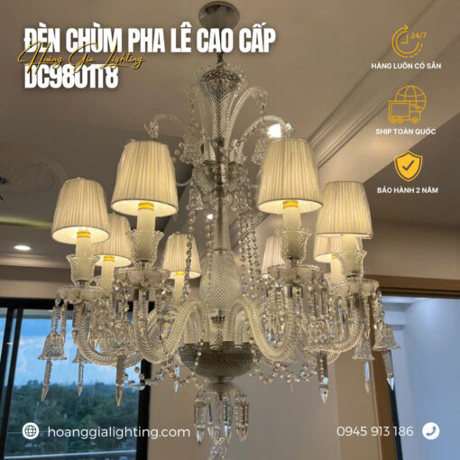 Đèn chùm pha lê nến DC9801T8